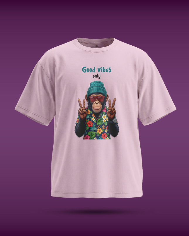 Good Vibes Only Graphic Unisex Oversized Classic T-Shirt