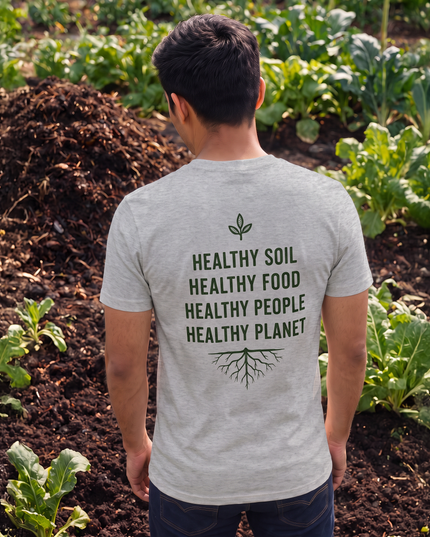 Grow Soil Grow Freedom Regenerate India Graphic Classic Crew T-Shirt