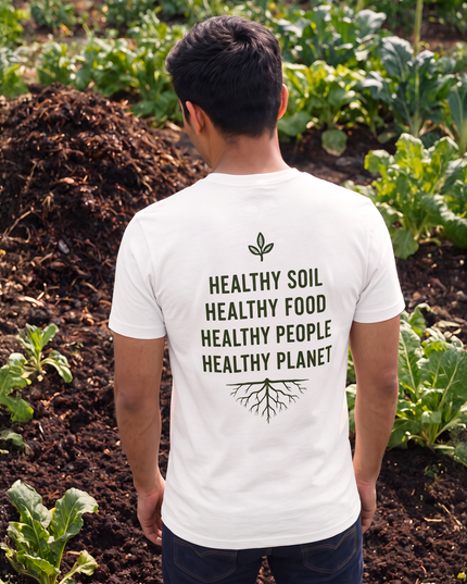 Grow Soil Grow Freedom Regenerate India Graphic Classic Crew T-Shirt