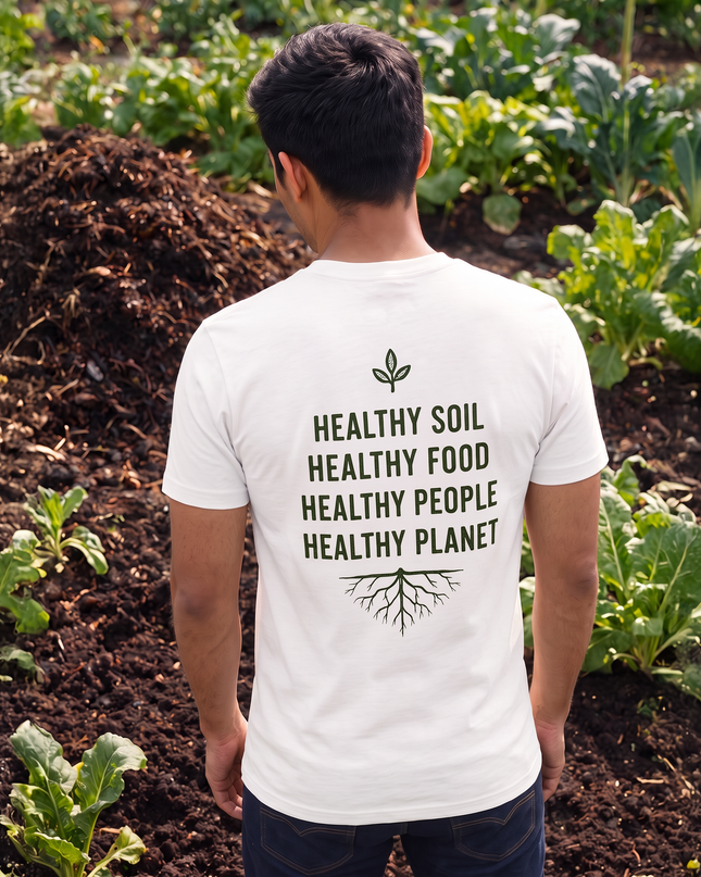 Grow Soil Grow Freedom Regenerate India Graphic Classic Crew T-Shirt