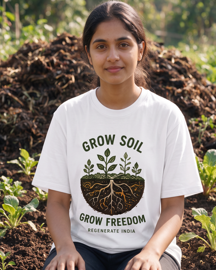 Grow Soil Grow Freedom Women's Oversized Classic T-Shirt