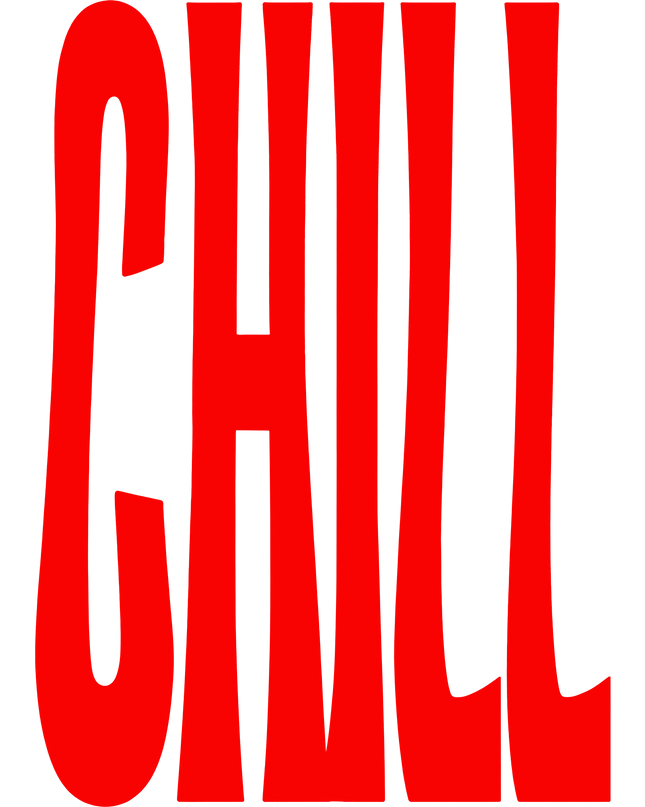 Chill Typography Unisex Oversized Classic T-Shirt