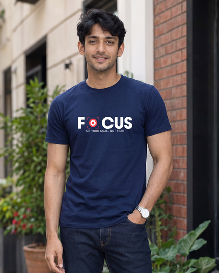 Focus On Your Goal Regular Fit Classic Crew T-Shirt