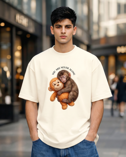Never Alone Unisex Oversized Classic T-Shirt
