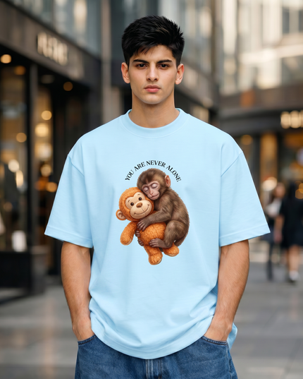 Never Alone Unisex Oversized Classic T-Shirt