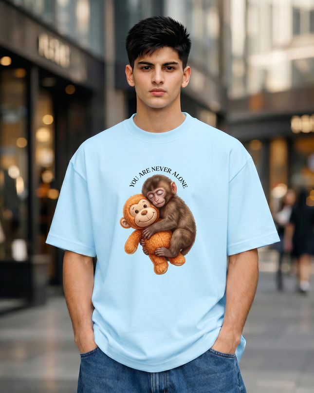 Never Alone Unisex Oversized Classic T-Shirt