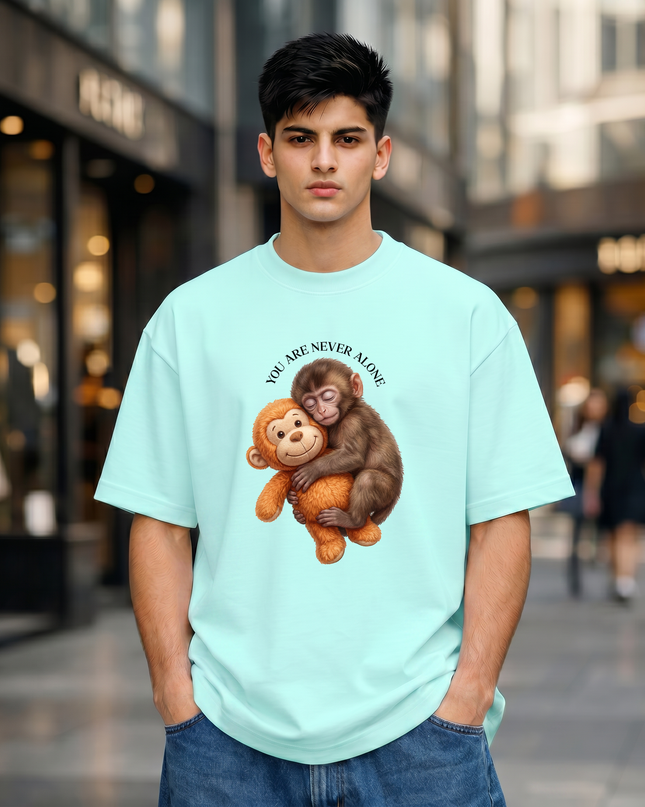 Never Alone Unisex Oversized Classic T-Shirt