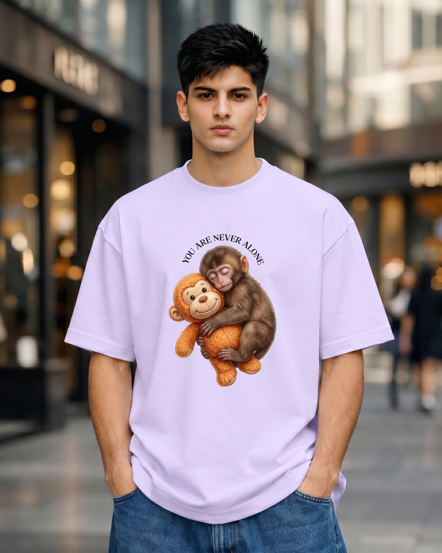 Never Alone Unisex Oversized Classic T-Shirt