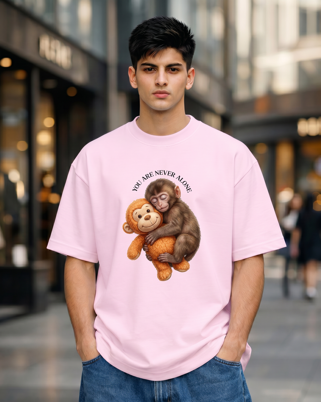 Never Alone Unisex Oversized Classic T-Shirt