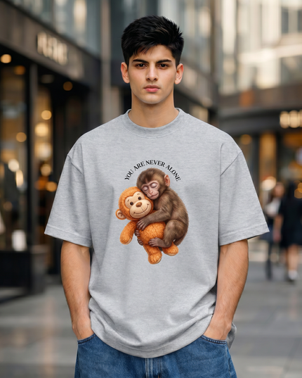 Never Alone Unisex Oversized Classic T-Shirt