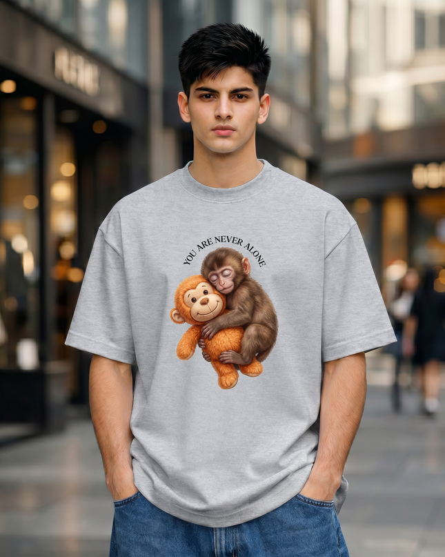Never Alone Unisex Oversized Classic T-Shirt