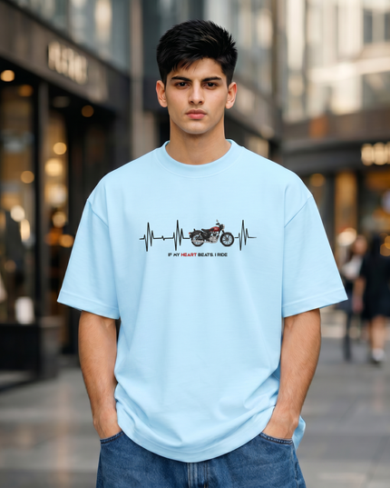 Heartbeat Rider Unisex Oversized Classic T-Shirt