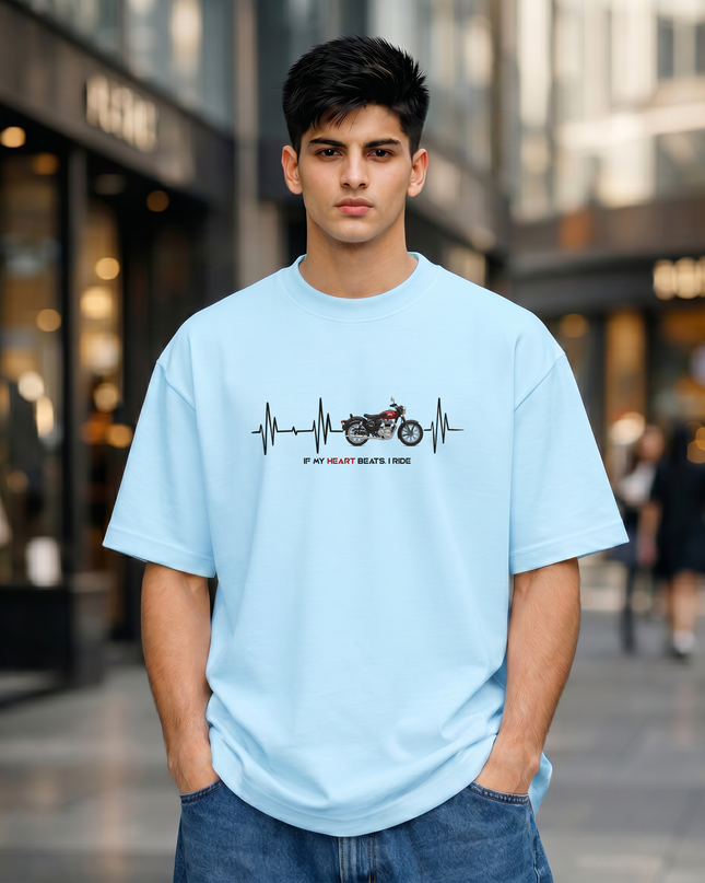 Heartbeat Rider Unisex Oversized Classic T-Shirt