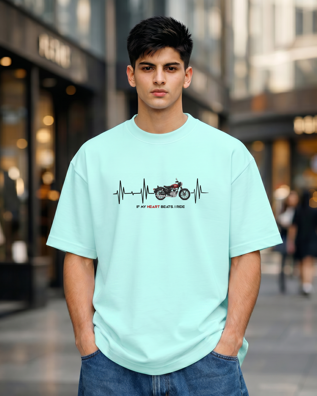 Heartbeat Rider Unisex Oversized Classic T-Shirt
