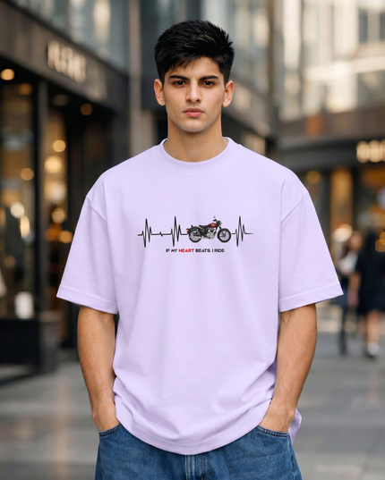 Heartbeat Rider Unisex Oversized Classic T-Shirt
