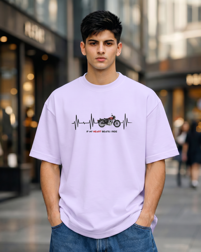 Heartbeat Rider Unisex Oversized Classic T-Shirt