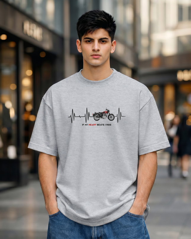 Heartbeat Rider Unisex Oversized Classic T-Shirt