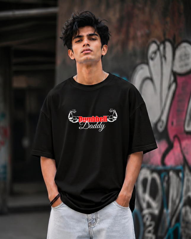 Dumbbell Daddy Stylish Unisex Oversized Classic T-Shirt