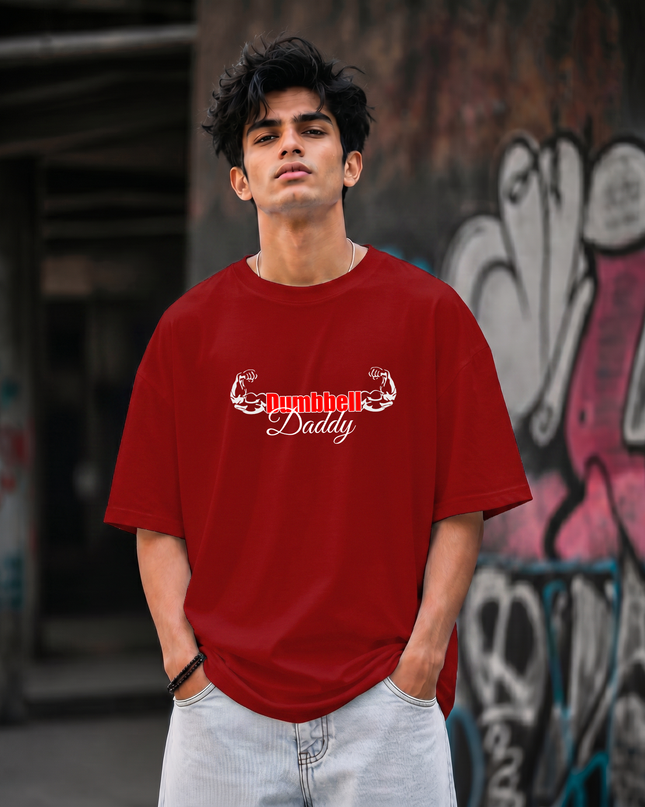 Dumbbell Daddy Stylish Unisex Oversized Classic T-Shirt