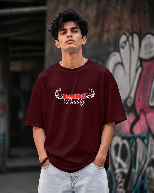 Dumbbell Daddy Stylish Unisex Oversized Classic T-Shirt