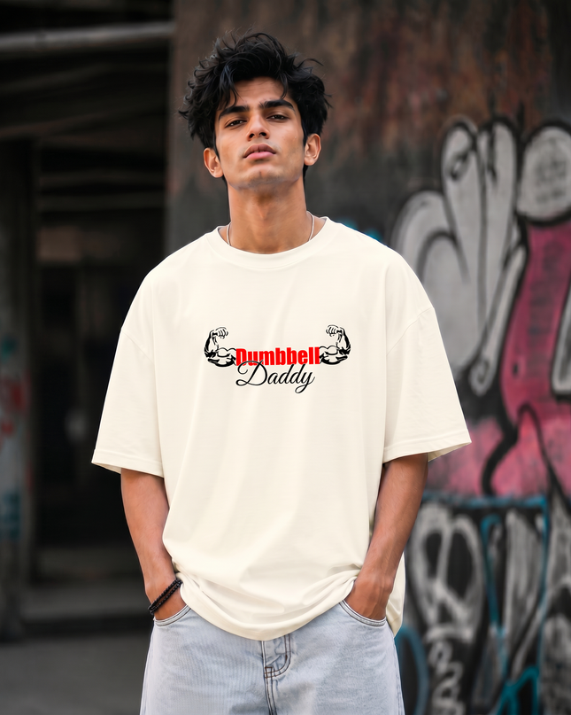 Dumbbell Daddy Unisex Oversized Classic T-Shirt