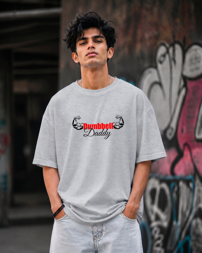 Dumbbell Daddy Unisex Oversized Classic T-Shirt