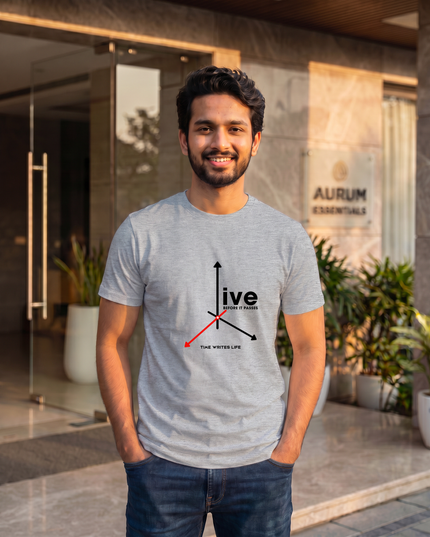 Live Before It Passes Graphic Classic Crew T-Shirt
