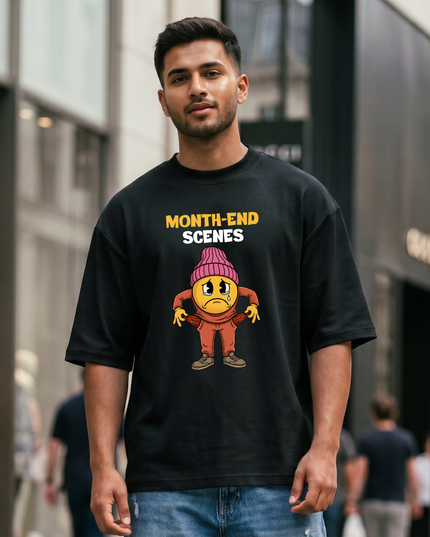 Month-end Scenes Stylish Unisex Oversized Classic T-Shirt