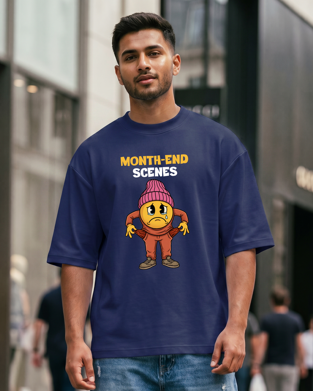 Month-end Scenes Stylish Unisex Oversized Classic T-Shirt