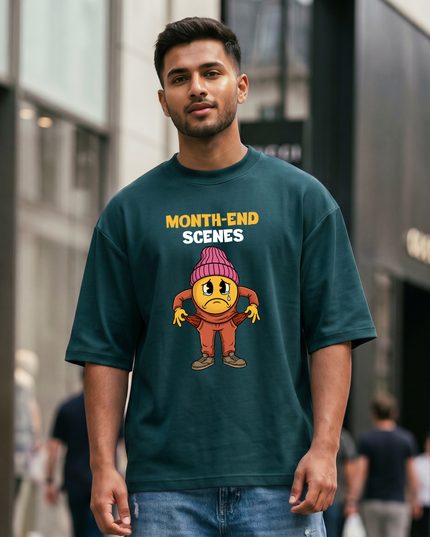 Month-end Scenes Stylish Unisex Oversized Classic T-Shirt