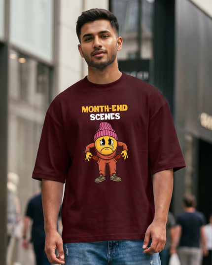 Month-end Scenes Stylish Unisex Oversized Classic T-Shirt