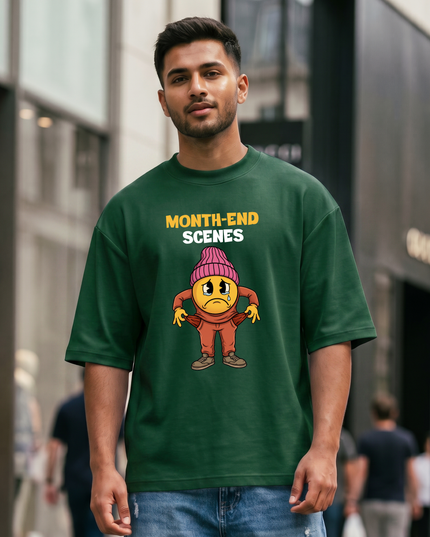 Month-end Scenes Stylish Unisex Oversized Classic T-Shirt