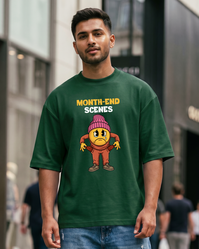 Month-end Scenes Stylish Unisex Oversized Classic T-Shirt