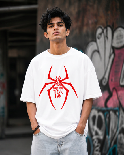 I m Not Who You Think I Am Graphic Unisex Oversized Classic T-Shirt