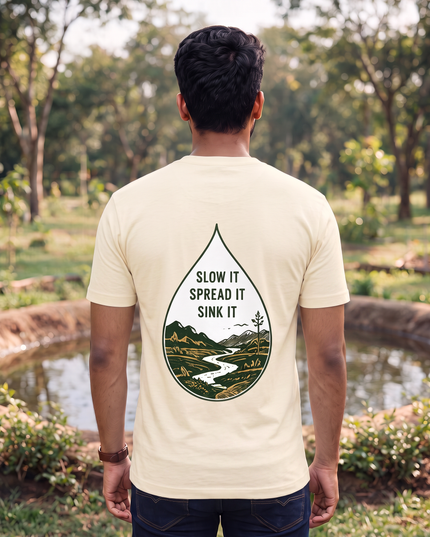 Water First Every Drop Counts Graphic Classic Crew T-Shirt
