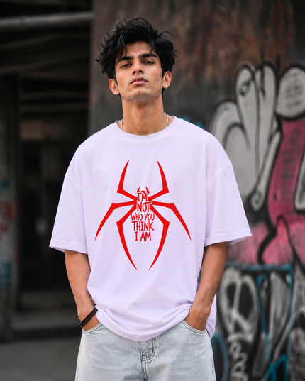I m Not Who You Think I Am Graphic Unisex Oversized Classic T-Shirt
