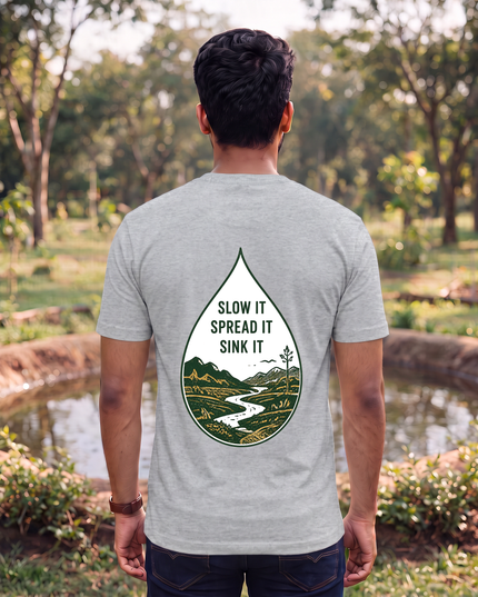 Water First Every Drop Counts Graphic Classic Crew T-Shirt