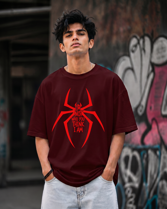 I m Not Who You Think I Am Print Unisex Oversized Classic T-Shirt