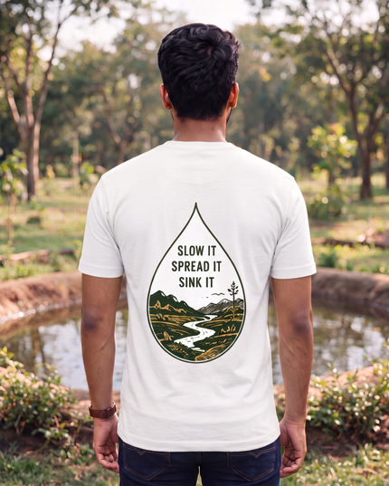 Water First Every Drop Counts Graphic Classic Crew T-Shirt