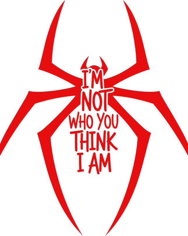 I m Not Who You Think I Am Print Unisex Oversized Classic T-Shirt