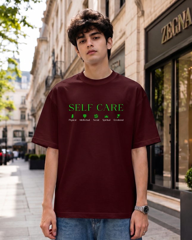 Self Care Wellness Graphic Oversized Classic T-Shirt