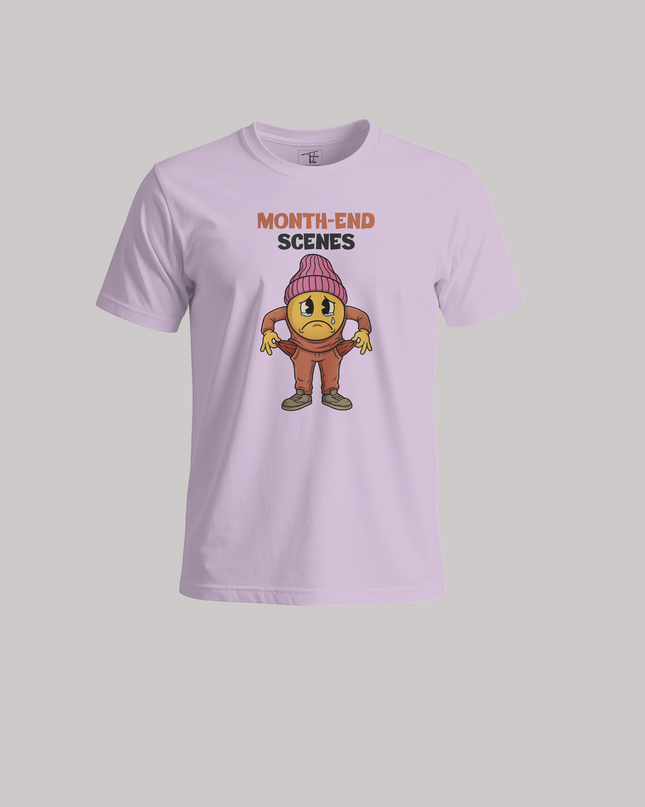 Month-End Scenes Graphic Funny Relatable - Unisex Classic Crew T-Shirt