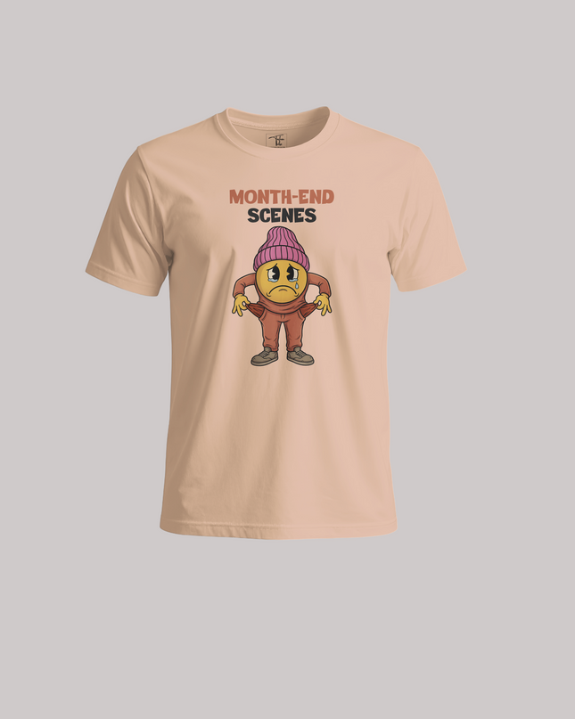 Month-End Scenes Graphic Funny Relatable - Unisex Classic Crew T-Shirt