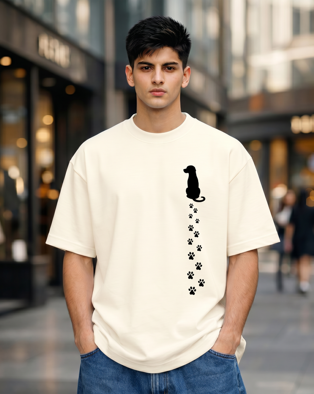 Pawprints Unisex Oversized Classic T-Shirt
