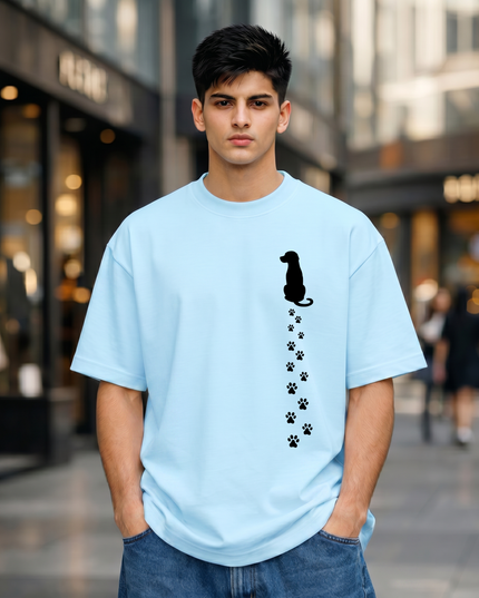 Pawprints Unisex Oversized Classic T-Shirt