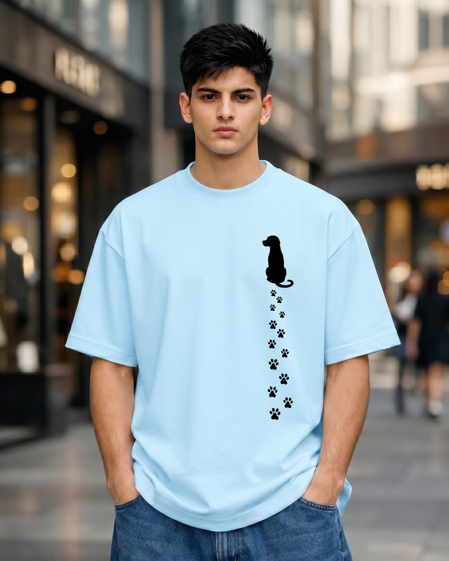Pawprints Unisex Oversized Classic T-Shirt