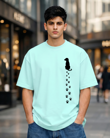 Pawprints Unisex Oversized Classic T-Shirt