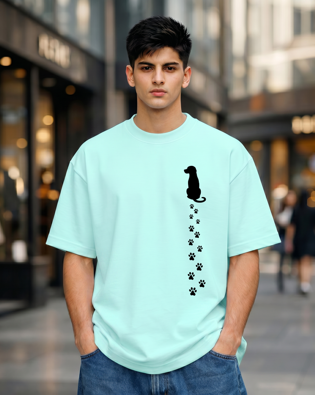 Pawprints Unisex Oversized Classic T-Shirt