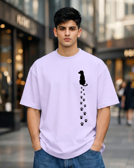 Pawprints Unisex Oversized Classic T-Shirt