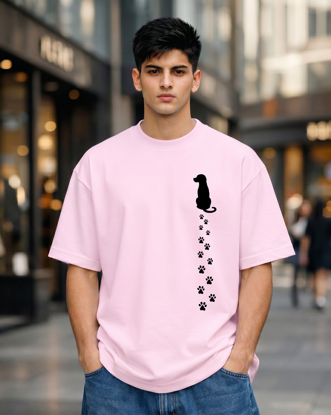 Pawprints Unisex Oversized Classic T-Shirt